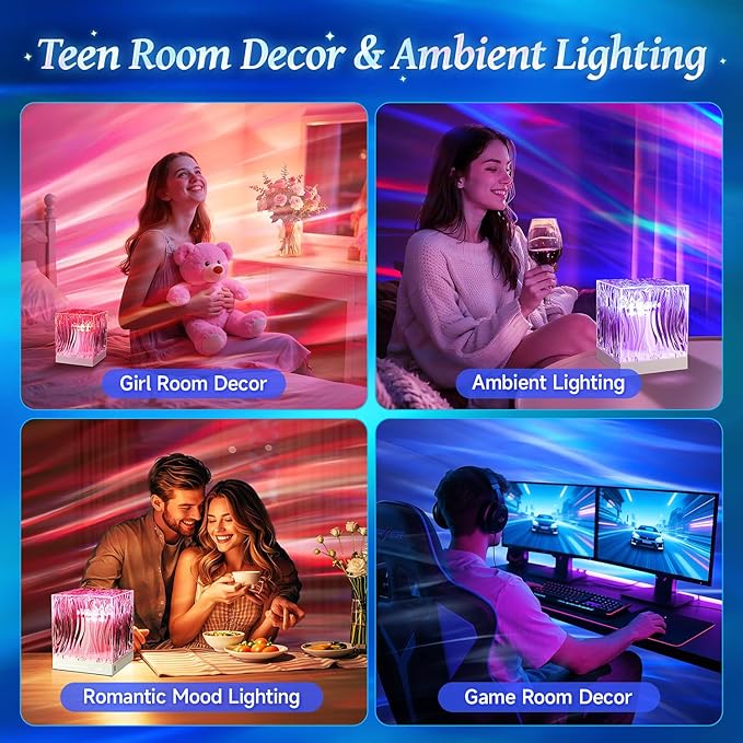 PIKOY Shower Lamp Shower Lights White Noise Sound Machine for Sleep Adults, Bluetooth+15 White Noise Machine Baby Sound Machine Baby, 18 Colors Shower Light Party Lights Indoor, Remote Warm Light Lamp