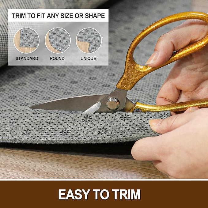 LINLA Dual Surface Felt+Rubber Non-Slip Rug Pad, 2'x3', 1/4" Thick, Strong Grip Cushioning Support Pad, Double-Side Anti-Skid, Safe for All Floor and Finishes, Extra Comfort