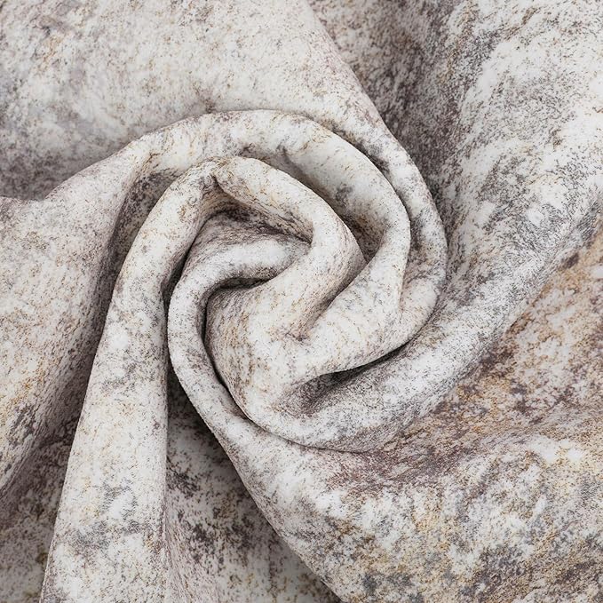 Area Rug Living Room Rugs - 10x12 Washable Large Soft Indoor Neutral Modern Abstract Low Pile Rug Carpet for Bedroom Dining Room Farmhouse Home Office - Brown