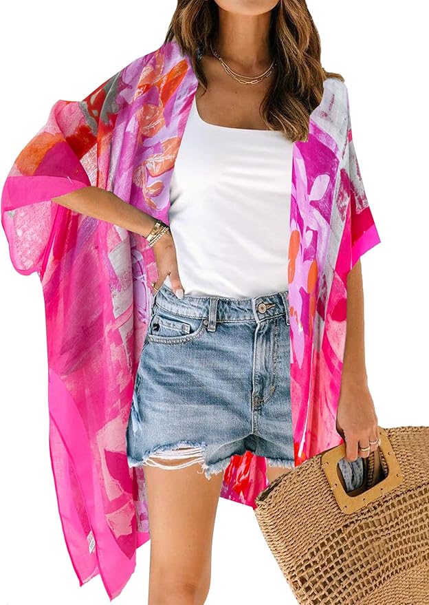 Moss Rose Women Summer Bikini Kimono Bathing Suit Cover Ups for Swimwear