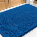 OLANLY Dog Door Mat for Muddy Paws 30x20, Absorbs Moisture and Dirt, Absorbent Non-Slip Washable Doormat, Quick Dry Chenille Mud Mat, Entry Indoor Entryway Carpet for Inside Floor, Deep Navy Blue