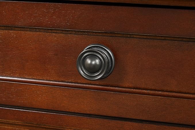 Compact Cherry Dresser, Small Space Furniture with 4 Drawers and Durable Finish for Apartment