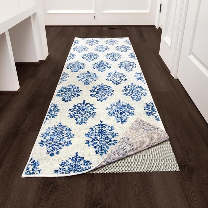 Veken Runner Rug Pad Gripper for Hardwood Floors, Non Slip 2x5 Ft Rug Pads for Area Rugs, Thick Rug Grippers for Tile Floors, Under Carpet Anti Skid Mat, Keep Your Rugs Safe and in Place