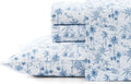 Tommy Bahama - King Sheets, Super Soft Cotton Percale Bedding Set with Matching Pillowcases, Crisp & Cool, Coastal Room Essentials (Surfside Blue, King)