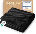 Bedsure GentleSoft Fleece Blanket Twin Size Black - 300GSM Lightweight Plush Fuzzy Cozy Soft Warm Blanket for Bed, Sofa, Couch, Travel, Camping, 60x80 inches