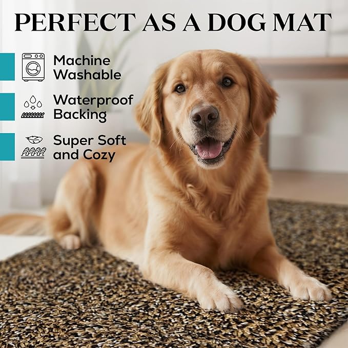 Premium Microfiber Indoor Door Mat – 24"x36" Washable Entry Mat, Non-Slip, Waterproof Backing, Super Absorbent, Low Profile Entryway Doormat for Indoor Entrance