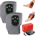 Foot Massager, Foot Triple Method Massager for Neuropathy Pain Relief - Electric Foot Massager with Heat, Compression for Plantar Fasciitis, Muscle Recovery (2 PCS)