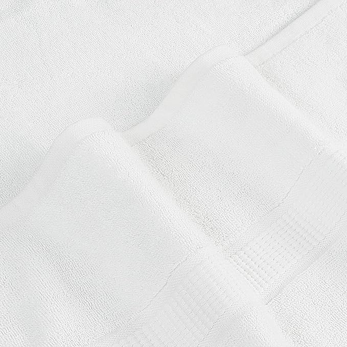 Utopia Towels Luxurious Jumbo Bath Sheet 2 Piece, 600 GSM, 35 by 70 Inches, 100% Ring Spun Cotton, Highly Absorbent and Quick Dry Extra Large Bath Towel, Super Soft Towel, White
