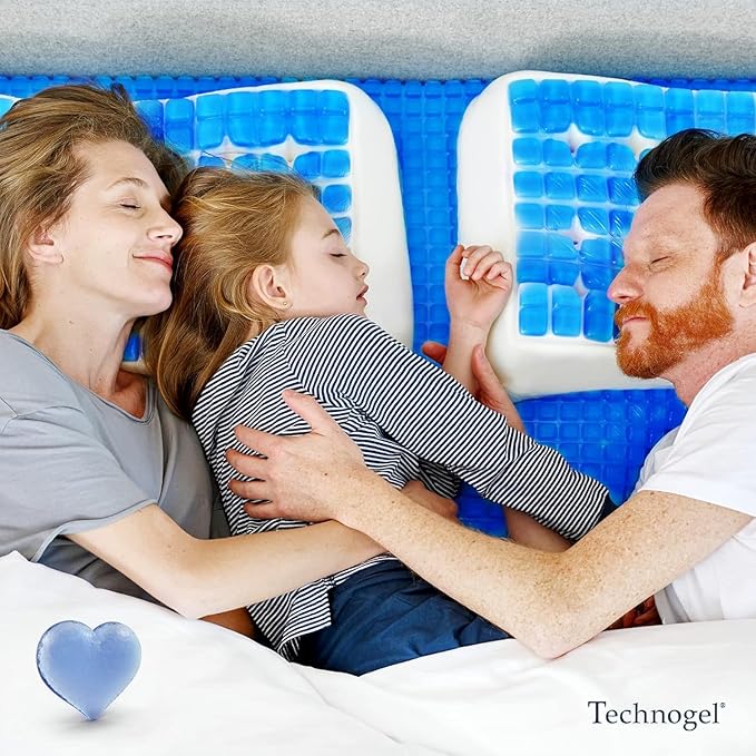 Medium Essential Gel Pillow – 4.5" Memory Foam w/ Cooling Gel Zone for Heat Reduction, Compact Profile for All Sleep Positions & Travel, Washable Cover, Pressure Relief & Neck Alignment – Italian-Made