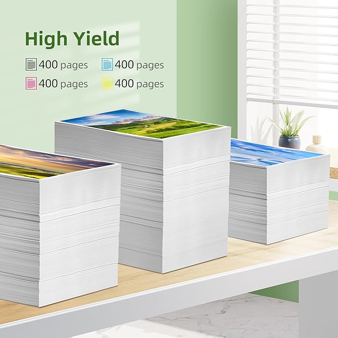 LC3013 Ink Cartridges BK/C/M/Y 5-Pack High Yield 400 Pages/Cartridge Compatible for Brother Ink Cartridges LC3013 LC3011 XL LC3013XL LC3011XL Compatible for MFC-J497DW MFC-J491DW MFC-J895DW MFC-J690DW