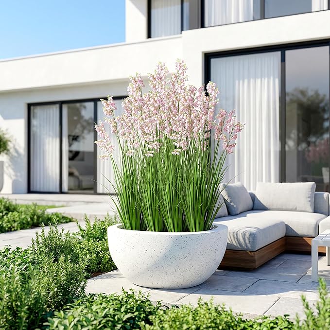Green Onions Home Decor Fake Plants Lily of The Valley Snake Plant Home DéCor Accents Artificial Grass Room Decor Artificial Plants Indoor Artificial Grass 47" 2PCS（Pink）