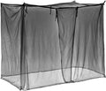 4 Corners Mosquito Net for Mosquiteros para Camas Bed Canopies Netting Bed Drapes Rectangular Mosquito Mesh for Camping Home Outdoor Travel(Black,L75 X W35.5 X H59 Inch,1 Opening)