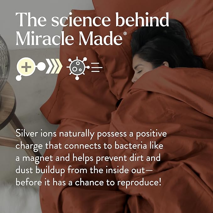 Miracle Made® Extra Luxe Cool It Tech Pillowcases (Terracotta, King/Cali King)