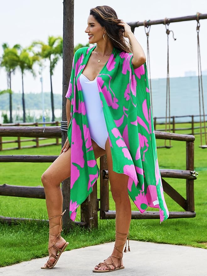 Moss Rose Women Summer Bikini Kimono Bathing Suit Cover Ups for Swimwear