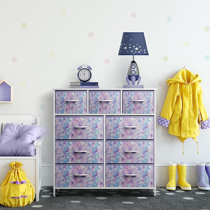 Sorbus Kids Dresser with 9 Drawers - Furniture Storage Chest Tower Unit for Bedroom, Hallway, Closet, Office Organization