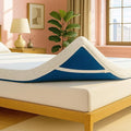 ViscoSoft 3 Inch Memory Foam Mattress Topper King - Select High Density - (Gel-Infused and Ventilated) Mattress Pad with Soft Removable Bamboo-Rayon Cover