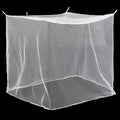 4 Corners Mosquito Net for Mosquiteros para Camas Bed Canopies Netting Bed Drapes Rectangular Mosquito Mesh for Camping Home Outdoor Travel(White A,L75 X W35.5 X H59 Inch,No-Opening)