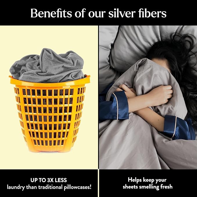 Miracle Made® Extra Luxe Cool It Tech Pillowcases (Stone, King/Cali King)