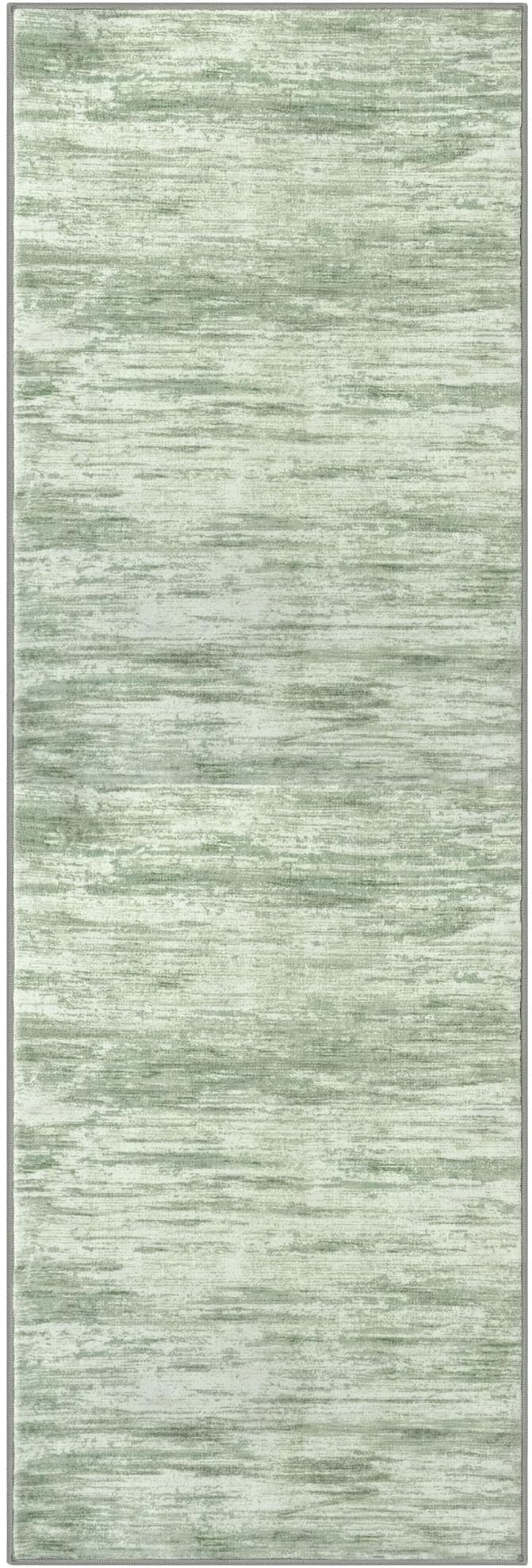 2x6 Modern Abstract Runner Rug for Hallways, Lime Green Super Soft Hallway Decor Kitchen Rugs with Non-Slip, Non-Shedding Washable Rug for Entryway Bedroom Indoor