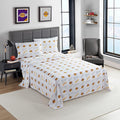 NORTHWEST Officially Licensed Los Angeles Lakers NBA Queen Size Sheet Set – Soft Team Logo Bedding for Dorms, Bedrooms, Fan Caves & Game Day Style