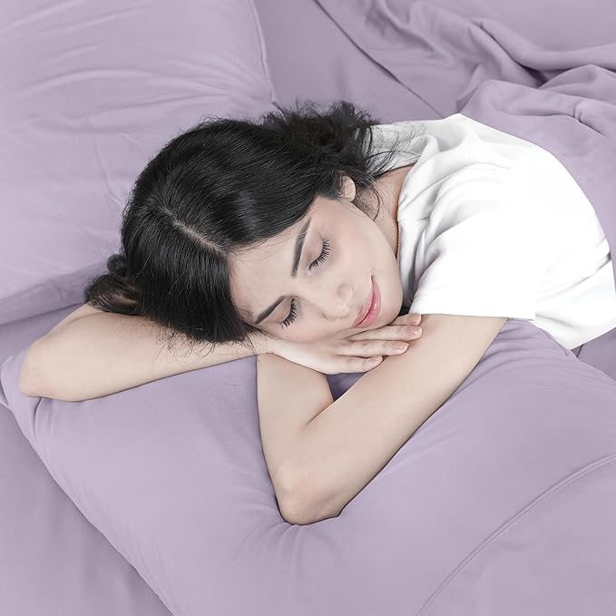 Utopia Bedding Twin XL Sheet Set – 3 Piece Bed Sheets for Twin XL Size Bed, Soft and Breathable Microfiber, Includes 1 Fitted Sheet, 1 Flat Sheet and 1 Pillowcase (Lavender)