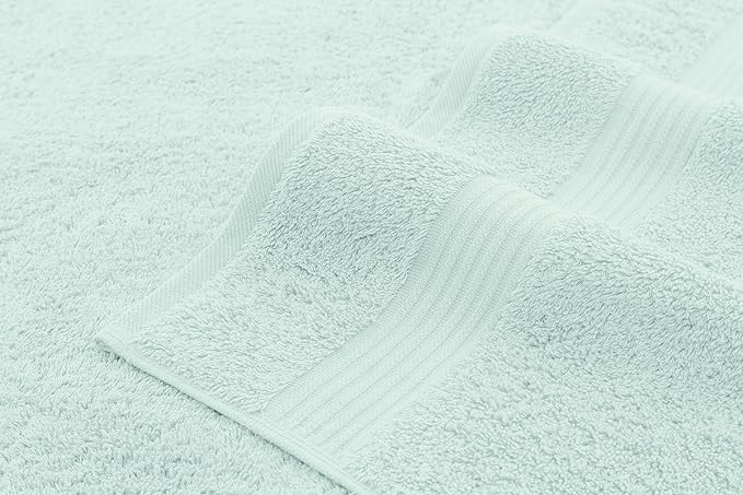American Veteran Towel, 100% Cotton Turkish 6 Piece Towel Set, Luxury Towels Set of 6 for Bathroom Essentials, 2 Bath Towel 2 Hand Towel 2 Washcloth, Mint Green