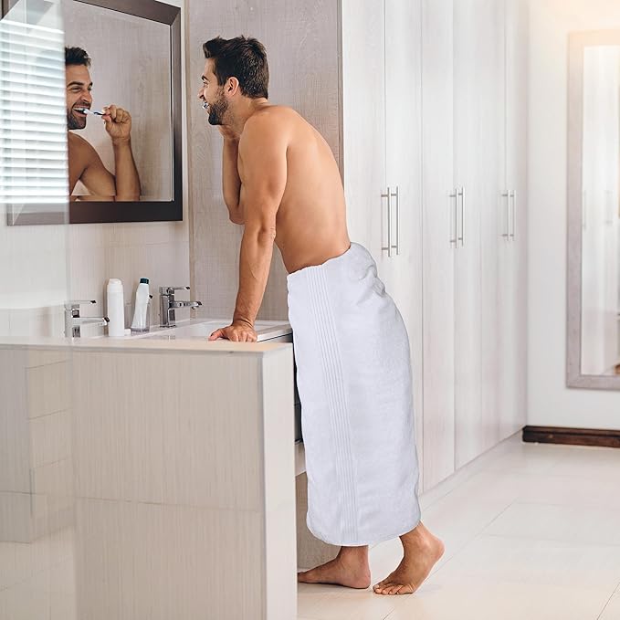 Utopia Towels Extra Large Bath Sheets 2 Pack, 35 by 70 Inches,100% Cotton Highly Absorbent & Quick Dry Bath Towel for Adults, Super Soft Towel, White