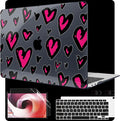 MEEgoodo for MacBook Air 13 inch Case 2021 2020 2019 2018 Released A2337 M1 A2179 A1932 with Touch ID, Plastic Hard Shell & Keyboard Cover Compatible with MacBook Air Case 13.3, Handwritten Heart