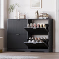 Large Shoe Cabinet for Entryway, Shoe Rack Cabinet with 4 Flip Drawer and Adjustable Shelves for Small Apartment, Foyer