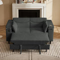 66.4" Loveseat Sofa, Modern Couches for Living Room,Corduroy Recliner, Dual armrest Storage Space, Integrated Spring Cushion, Solid Wood Frame, Built-in USB Charging Port (Grey)
