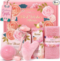 Christmas Gifts for Women - Stocking Stuffers for Women, Luxurious Self Care Relaxation, White Elephant, Birthday, Valentines Day Gift Ideas for Her, Wife, Mom, Unique Pink Beauty Gift Set