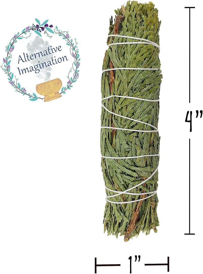 Cedar Incense Wands, Package of 3, 4" Smudge Stick Bundles
