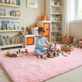 duduta Pink Soft Fluffy Rug 5x8 ft, Shag Fuzzy Plush Rectangle Carpet for Bedroom Nursery Living Room Home Decor