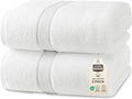 Utopia Towels Luxurious Jumbo Bath Sheet 2 Piece, 600 GSM, 35 by 70 Inches, 100% Ring Spun Cotton, Highly Absorbent and Quick Dry Extra Large Bath Towel, Super Soft Towel, White