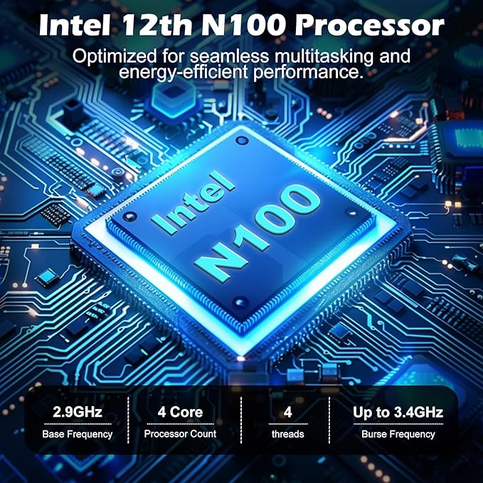 2025 Gina Laptop Computer 15 15.6 Inch FHD for Students & Busiess, 16GB RAM, 1TB SSD, Intel Quad-Core N100(Beat to i3-1115G4, Up to 3.4GHz), Type-C, Webcam, Fingerprint, Free Office, Windows 11 Pro