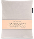BADESOFA® Luxury Bathtub Pillow L - Large Bath Pillow for Therapeutic Neck and Back Support Quick-Drying - Full Body Bath Tub Cushion - Luxury Spa Cushion in Ivory Pearl