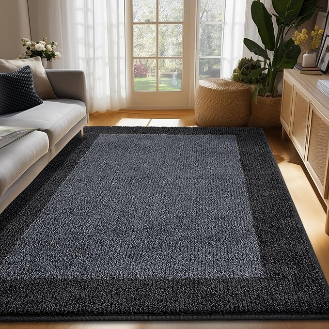 Washable Area Rug 48" x 72", Non Slip Kitchen Rug for Floor, Absorbent Entrance Runner Rug for Bedroom, Living Room, (Roll Packing)