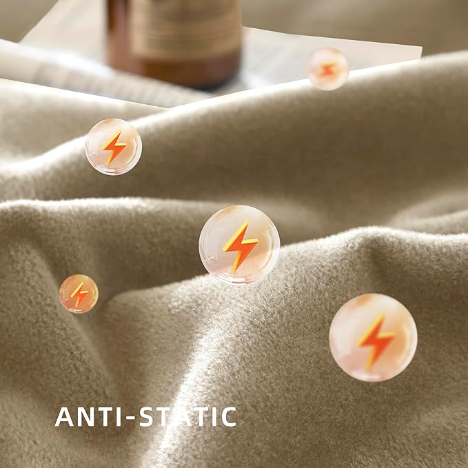 CHUFFED Cotton Waffle Blanket Throw Size - Plush Milk Velvet & Reversible Waffle Weave,Anti-Static 300Gsm Design，Thick Cozy Soft Winter Blanket for Bed, Couch, Sofa - Khaki, 50x70 Inches