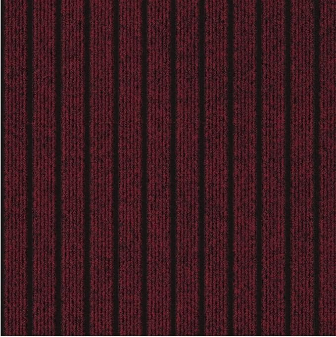 Ottomanson 2'7" x 11' Hallway Runner with Scraper Pile Extra Durable Non-Slip Rug Mat for Indoor & Outdoor Use - Ideal for Kitchen, Entryway, Patio & Garage - High-Traffic Carpet, Red