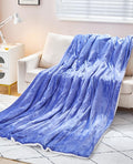 Heated Blanket 72"x84" Full Size, Dual-Sided with Soft Flannel & Sherpa Fabric, Electric Blanket with 9 Heating Levels & 2-10 Hours Auto Off, Machine Washable, Purple