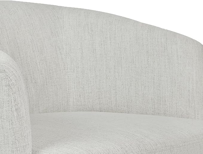 MINCETA Accent Chair,Modern Swivel Chairs for Living Room and Bedroom Reading with Wood Base,Set of 2,Performance Fabric in Ivory