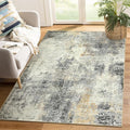 Lahome Modern Abstract Area Rug - 3x5 Gray Washable Entry Rug, Soft Non-Slip Contemporary Nursery Mat Indoor Throw Kitchen Carpet for Living Dining Bedroom Chair Decor