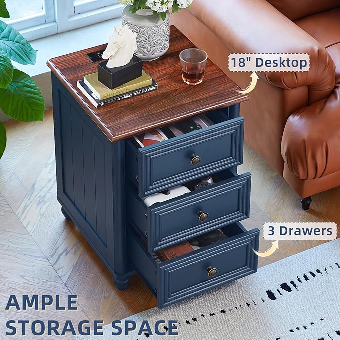 Farmhouse Dressers & Night Stand Set of 4, Wood 54" Wide Dresser & 45" Tall Chest of Drawers, 18" with Charging Station Nightstand Set of 2, Bedroom Furniture Dresser Set for Home Living Room Hallway