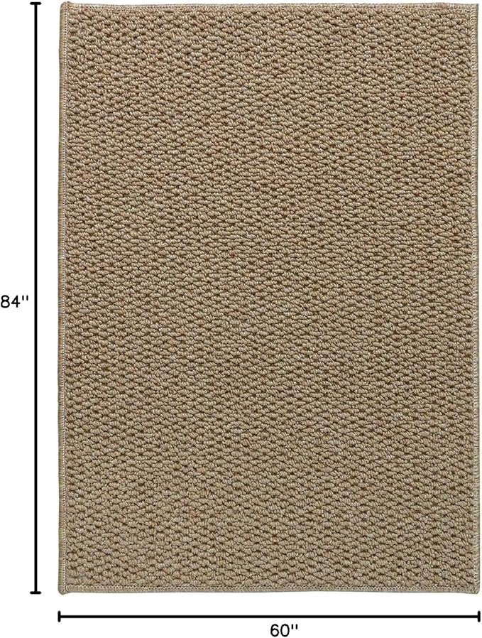 5x7 Area Rugs - Rug for Living Room, Washable Area Rugs 5x7 for Bedroom, Non-Slip Carpet for Dorm Room (Brown)