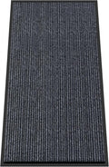 Kuyal Front Door Mat, 3'x6' Indoor Outdoor Entrance Mat, Commercial Floor Mats Inside Outside Entrance, Heavy Duty Durable Welcome Mats, Rubber Backing Non Slip Outdoor Mats for Entryway,Dark Gray