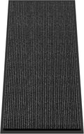Kuyal Front Door Mat, 2'x4' Indoor Outdoor Entrance Mat, Commercial Floor Mats Inside Outside Entrance, Heavy Duty Durable Welcome, Rubber Backing Non Slip Outdoor Mats for Entryway,Black