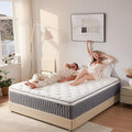 14 Inch King Size Mattress in a Box, Memory Foam Hybrid Mattress for Motion Isolation, Pocket Spring and Soft Foam, Pressure Relief, Medium Firm Support 80" x 76"