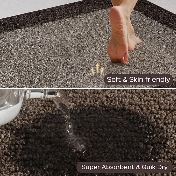 Machine Washable Kitchen Rug 24" x 36", Non Slip Kitchen Mat for Floor, Absorbent Entrance Throw Rug for Bedroom, Hallway, Bathroom, Door