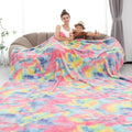 Fleece Throw Blanket Cozy Soft Lightweight Throw Blankets Warm Plush Colorfull fall blankets and throws Couch Sofa Bed Camping Travel Picnic Outdoor Blanket Bedding Kid Baby Boys Girls Adults 60x80 in