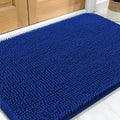 OLANLY Dog Door Mat for Muddy Paws 34x21, Absorbs Moisture and Dirt, Absorbent Non-Slip Washable Doormat, Quick Dry Chenille Mud Mat for Dogs, Entry Indoor Entryway Carpet for Inside Floor, Royal Blue